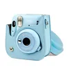 لـ Instax Mini 11 Camera Case Case Pu Leather Silicone Cover Bag for Fujifilm Film Camera Bag مع حزام الكتف 240104