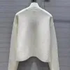 Pull de créateur femmes blanc mince tricot Sweaters24ss nouvelles femmes automne à la mode à manches longues haut haut de gamme mince pull manteau