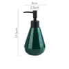 Dispenser di sapone liquido Fashion Bathroom El Pump Dispenser per piatti da parete in ceramica di lusso per bottiglie di shampoo