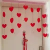 Curtain Cute Door Window Partition Kawaii Heart Shaped Hanging Love Pendant Home Decor Ornaments