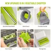 1pc Bitkisel Dopper Soğan Kıyıcı Dicer 12 Bıçaklar Sebzeli Kıyıcı ile Sebze Kesici Sebze Spiralizer ve