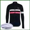 Pro Team Rapha Cycling Jersey Mens Winter Thermal Fleece Long Sleeve MTB Bike Shirt Bicycle Tops Racing Clothing Outdoor Sportswea2524