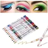 12 PcsSet Long Lasting Pigment Eye Liner Pencil 12 Colors Eyeliner Pen Eye Cosmetics Makeup Tool Women's Makeup Tool Cosmetics 240104