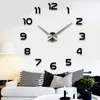 Silver pointer new wall clock clocks reloj de pared watch 3d diy Acrylic mirror Stickers Quartz Modern Home Decoration T20060204M