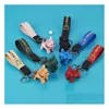 Nyckelringar lanyards 6 färger mode läder sladd nyckelring söt fransk bldog djur hund nyckelhållare väska charm prydnad tillbehör dhusp