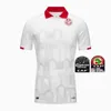 2024 2025 Tunesië Nationaal Team Heren Kinderen MSAKNI HANNIBAL Voetbalshirts MAALOUL KHENISSI 24 25 Home Rood Uit 3e Voetbalshirts Uniformen met korte mouwen