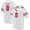 Mans Football Wisconsin Badgers College 18 Braedyn Locke Jersey 0 Braelon Allen 1 Chez Mellusi 6 Will Pauling 24 Hunter Wohler 8 Tanner Mordecai University Sewn On