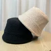 Berretti Autunno E Inverno Cappello A Strisce Femminile Ins Semplice Piatto Leggero Addensato Peluche Pescatore Tinta Unita Caldo Bacino Maschio Gorras