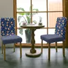 Pokrywa krzesełka Bożego Narodzenia Piernik Niebieski Zestaw Okładki Kuchnia Spandex Siedzą Siet Kopior Domowa dom