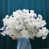 60 CM Lavande Blanc Fleur De Cerisier Table Pièce Maîtresse Fleur Artificielle Boule De Mariage Toile De Fond Décor Partie Scène Route Plomb Floral 240105