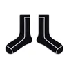 Women Socks Men's And Women's Long Tube Autumn Winter Black White Striped Trendy Versatile