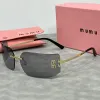 Dames mannen vierkant gebogen unisex ontwerper bril strand zonnebrillen vintage frames luxe ontwerp UV400 met case 78q2