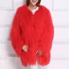 Winter Autumn Fashion Real Fur Jacket Women Genuine Mongolia Sheep Coat HT72 240105