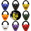 Neue halbe Gesicht Ritter Krieger japanische Geisterkönig Samurai Maske Halloween Cosplay Wandmaske Kabuki böse Dämon Halloween Party Maske T2099