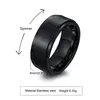 Sieraden vnox spinner roteerbare ring voor mannen vrouwen, 6/8mm solide glanzende matte trouwring, eenvoudige simpele casual klassieke retro broederlijke ring