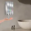 욕조 액세서리 세트 벽 장착 액체 비누 샴푸 디스펜서 샤워 펌프 3 병 420ml EL 욕실 홈 스쿨 슬리버