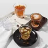 Barista Latte Cups 90/130/150ML Mok Koffie of Thee Glazen Mokken Platte Witte Espresso Koffiekopje Breng klassieke elegantie naar tafel 240105