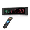 Programbar fjärrkontroll LED -intervall Garage Sports Training Clock CrossFit Gym Timer 10081833