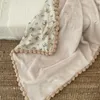 Blankets Stylish Floral Baby Blanket Flower Themed Stroller Soft & Plush Lightweight For Boys Girls