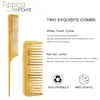 4pcs Bamboo Comb Set Nature Wood Brush AntiStatic Detangle Hair Women Scalp Massage Hairbrush for Care Healthy 240105