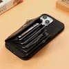 Custodia per cellulare con cerniera a tracolla per iPhone 15 14 Pro Max Samsung Galaxy S23 S22 S24 Ultra A14 A15 5G A25 A33 A34 A54 A53 Corda Slot multipli per carte Portafoglio in pelle Catena Shell