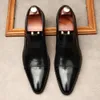 Echtes Leder Männer Brogue Business Hochzeit Bankett Casual Flache Vintage Handgemachte Oxford Schuhe Für Schwarz Y
