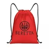Сумки для покупок Beretta, рюкзак на шнуровке, спортивная спортивная сумка для мужчин и женщин, военный пистолет, подарочный рюкзак