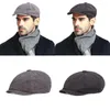 Berets Tweed Men Dark Sboy Street For Hats Hat Women Caps Peaked Grey Peaky Blinders Celebrity Beret Flat