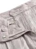 Pantaloni a due pezzi da donna 2024 Moda effetto sgualcito Set di macchie vintage Elegante giacca da ufficio e abiti da donna Set Abbigliamento donna