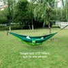 Przenośna nylonowa tkanina spadochronowa pojedyncza i podwójna rozmiar na świeżym powietrzu Hamak ogrodowy 240104