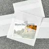 Envoltório de presente 100 pçs/lote em branco translúcido vellum envelopes diy cartão multifuncional cartão postal armazenamento convites de casamento embalagem