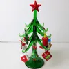 Özel El Yapımı Murano Cam El Sanatları Noel Ağacı Figürin Süsler Simülasyonu Noel Ev Dekorasyon Kolye Hediyeleri 15cm 240105