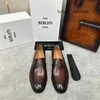 Berluti Мужская модельная кожаная обувь Повседневная мужская обувь Деловая кожаная обувь Низкая конопляная обувь Lefu Step WN-GAES