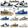 Designer Jumbo Chaussures de course Jumbo Remastered Déverrouillez votre espace Panda Photon Dust Gum Light Brown University Blue Medium Olive Femmes Hommes Baskets Baskets de spor