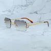 Drut C Diamentowe okulary słoneczne Mężczyźni i kobiety stylowy projektant Carter Luksusowy produkt na okulary Nowy w odcieniach