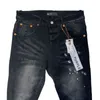 Jeans viola Pantaloni denim Jeans uomo Designer Uomo Pantaloni neri Qualità di fascia alta Design dritto Retro Streetwear Pantaloni sportivi casual PU9025