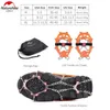 Outdoor Crampons 10 / 25 teeth Stainless Steel Snow Non-Slip Mountaineering Snow Claw Shoe Covers Outdoor Equipment 240104