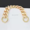 30mm 15pcs gold thick Aluminum chain bag Light weight bags strap parts DIY handles Accessory Handbag Straps Bag 240105