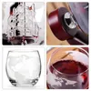 Ensemble de verres à whisky en verre de cristal, bouteille globe créative, bouteille avec voilier intégré, un cadeau exquis pour hommes 240104