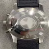 Nieuwe stijl quartz vk uurwerk volledige fuction chronograaf zwarte wijzerplaat herenhorloge zwart lederen band293b