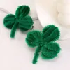 Acessórios de cabelo 2pcs Lucky Clover Haripins para meninas St. Patrick's Day Chapéu Botas Clipes Crianças Festa Barrettes Headwear Crianças Hairgrips