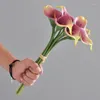 Decorative Flowers 35CM Chinese Style Artificial Soft Rubber Hand Bouquet Lotus Blossom Decoration For Home And Weddings