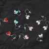 Back Classic heartshaped earrings Sterling Silver jewelry designer heart earring for women blue pink red gold silver 20 styles earring