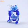 Il più nuovo robot bong in silicone tubo manuale R2D2 design infrangibile acrilico gorgogliatore bong d'acqua tempi alti silicone dab rig pentola per fumare ZZ