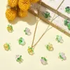 Charms Pandahall 20Pcs 4 Color Lampwork Pumpkin With Leaf Fruit Beads For DIY Necklace Earrings Making