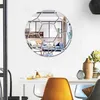 Autocollants muraux de football Autocollant de miroir décoratif DIY Soccer Home Decor GYM Sports Ball Jeux Auto-adhésif Acrylique Panneau mural 210273G