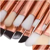 Makeup Brushes Fashion Skin Color/Black Golden Brush Set Concealers B Cosmetic Accessories Drop Delivery Health Beauty Tools Otrly