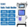 13 en 1 hydro oxygène outils de soins de la peau du visage microdermabrasion hydra dermabrasion machine