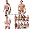 Ensemble sexy Sous-vêtements masculins Hommes Uniformes érotiques Serveur Docteur Roleplay Costumes porno Discothèque Outfit Mari Date Lingerie 230613 Drop Dhnfd