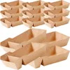 Disposable Dinnerware 50 Pcs Snack Kraft Paper Box Trays For Popcorn Bags French Fries Boxes